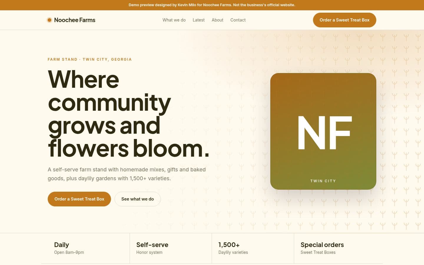 Noochee Farms website bakery & food design, built by Kevin Milo at Captivart, Nairobi