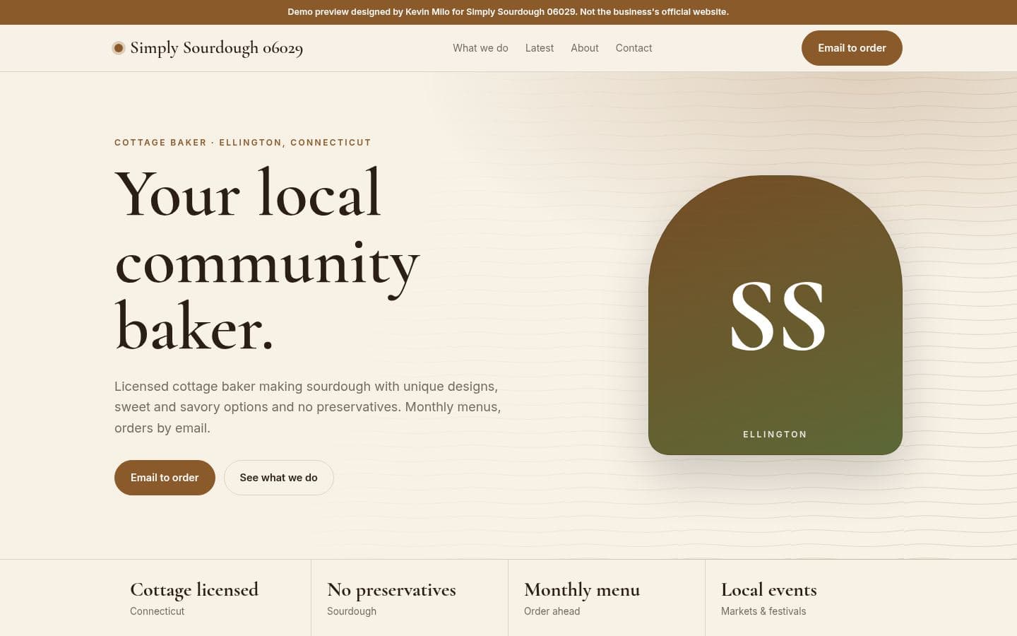 Simply Sourdough website bakery & food design, built by Kevin Milo at Captivart, Nairobi