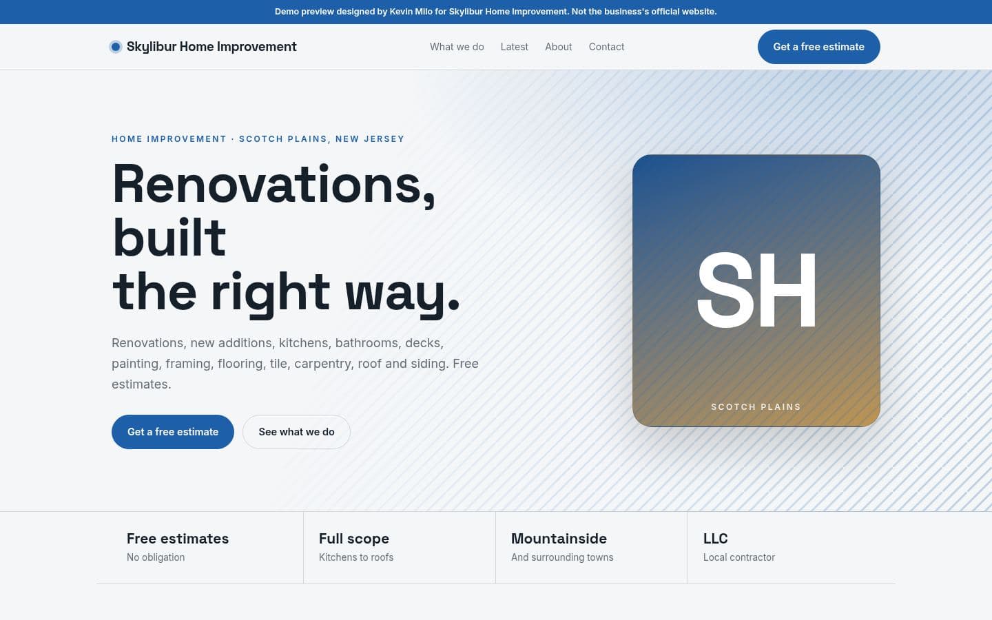 Skylibur Home website home services design, built by Kevin Milo at Captivart, Nairobi